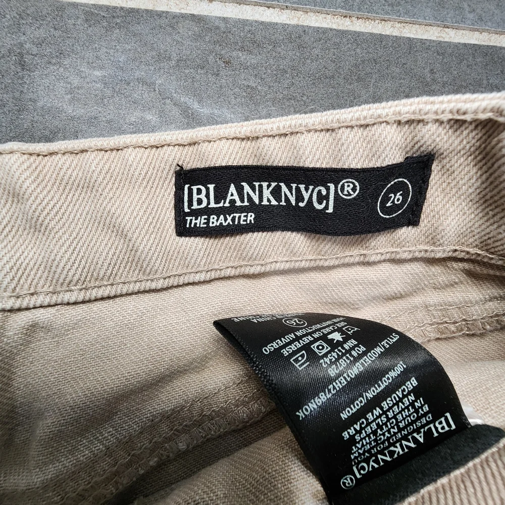 BLANKNYC Baxter High Waist Straight Crop Jeans